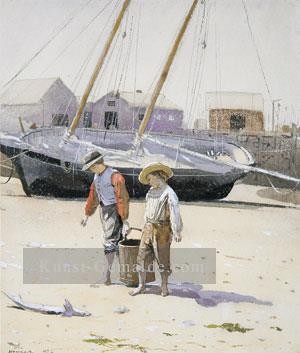 Marinemaler Malerei - Ein Korb mit Muscheln Realismus Marinemaler Winslow Homer